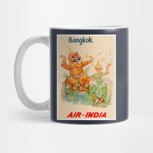 Air-India Fly to Thailand Travel and Tourism Poster Print Mug